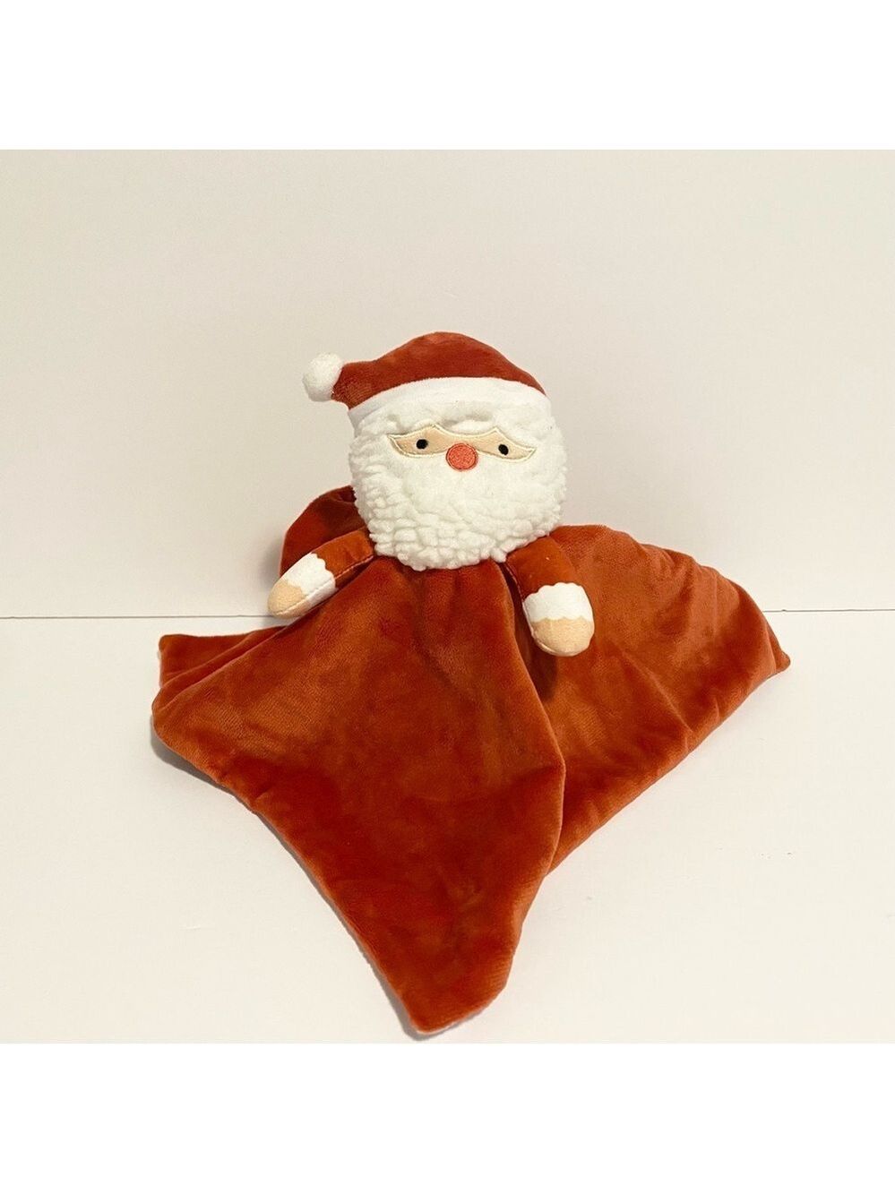 Little Holly Deer Lovey Santa Plush Baby Toy Soft Christmas Holiday Red Gift